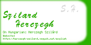 szilard herczegh business card
