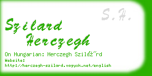 szilard herczegh business card